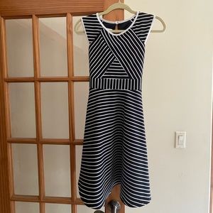 Bonnie Jean Girls Navy Stripe Dress